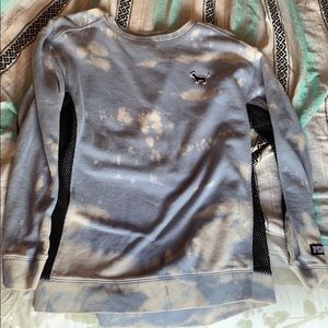 Hand Dyed Mesh Pink Sweater